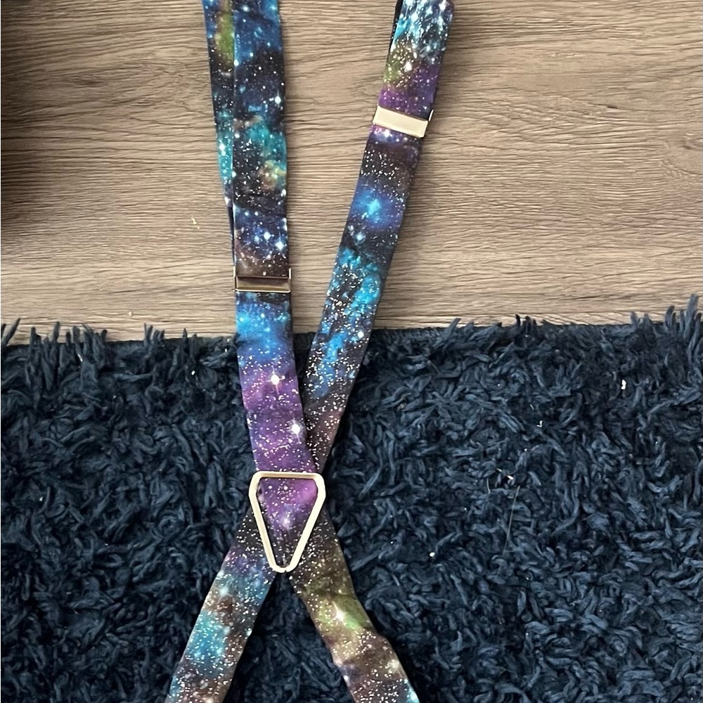 Amazon Galaxy Print Suspenders - Multicolor